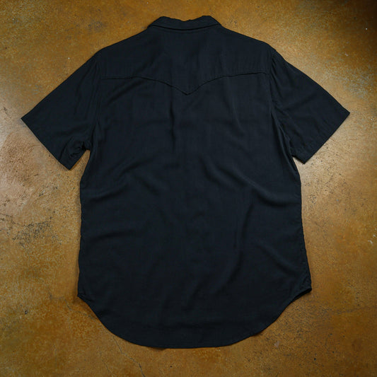 Black-on-black Luxe Pearl Snap