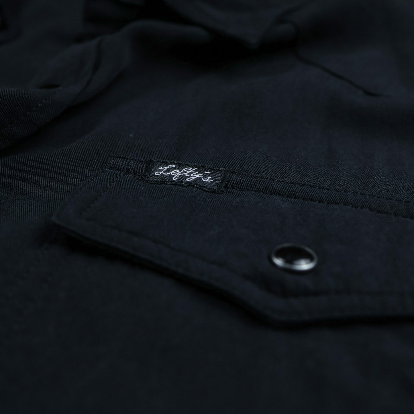 Black-on-black Luxe Pearl Snap
