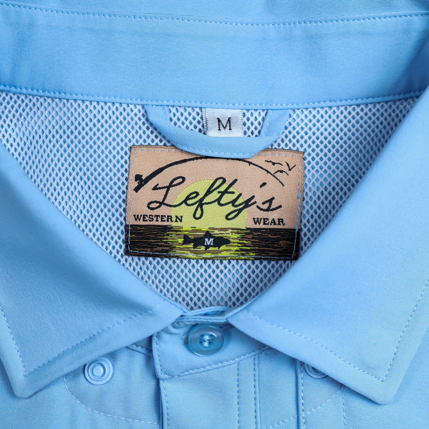 Light Blue Performance Fishing Shirt