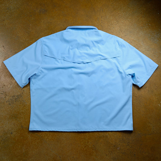 Light Blue Performance Crop