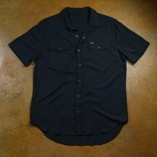 Black-on-black Luxe Pearl Snap