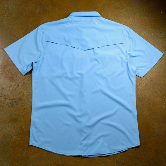 Light Blue Performance Fishing Shirt