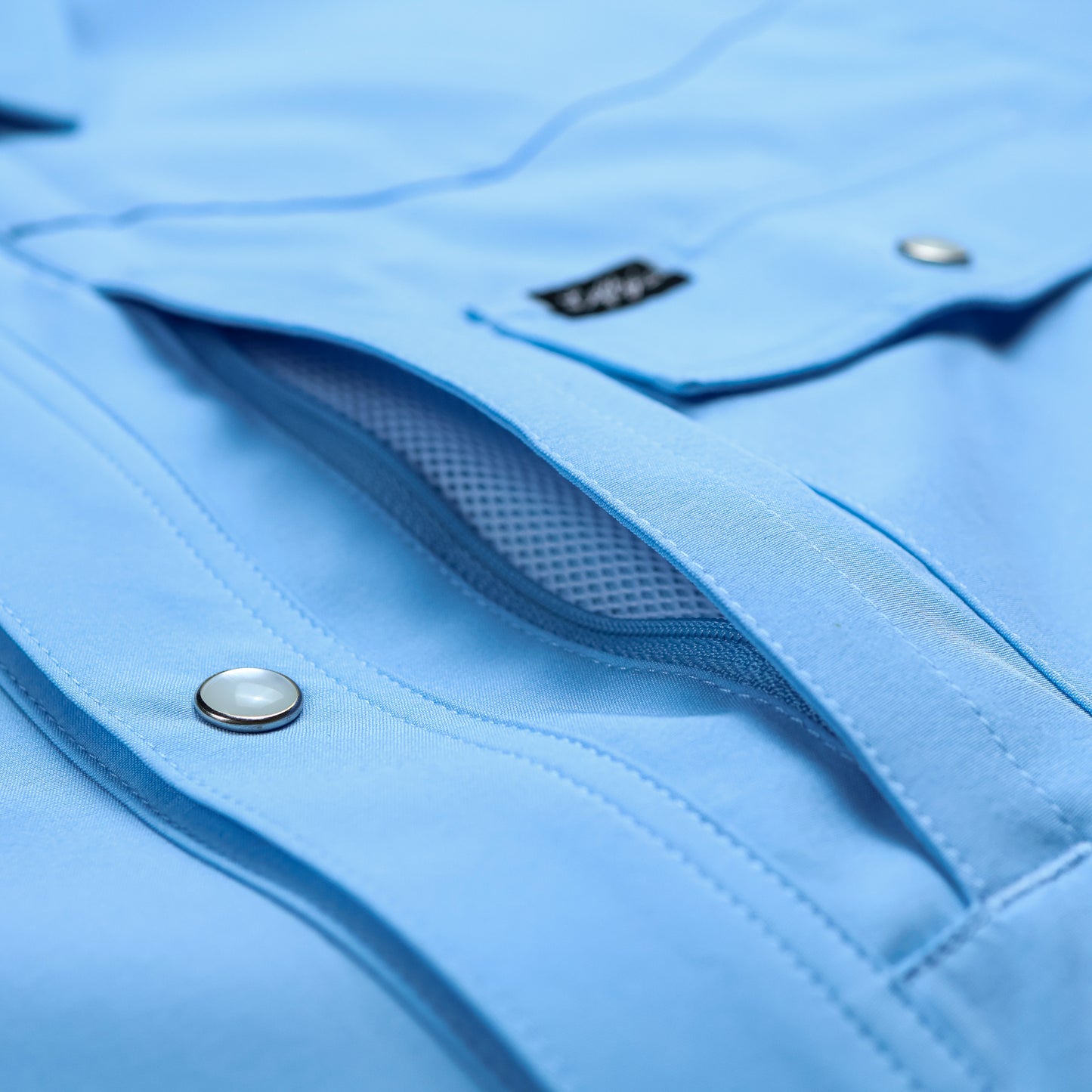 Light Blue Performance Fishing Shirt
