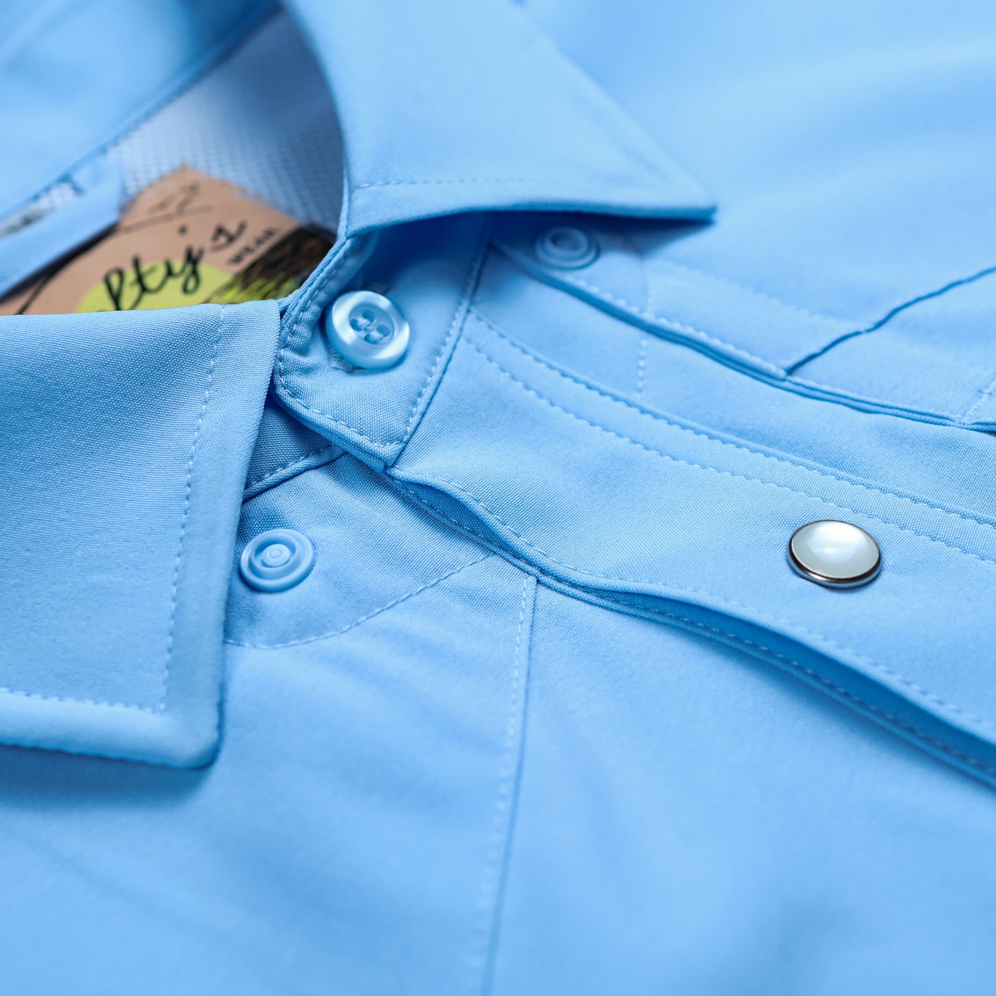 Light Blue Performance Fishing Shirt