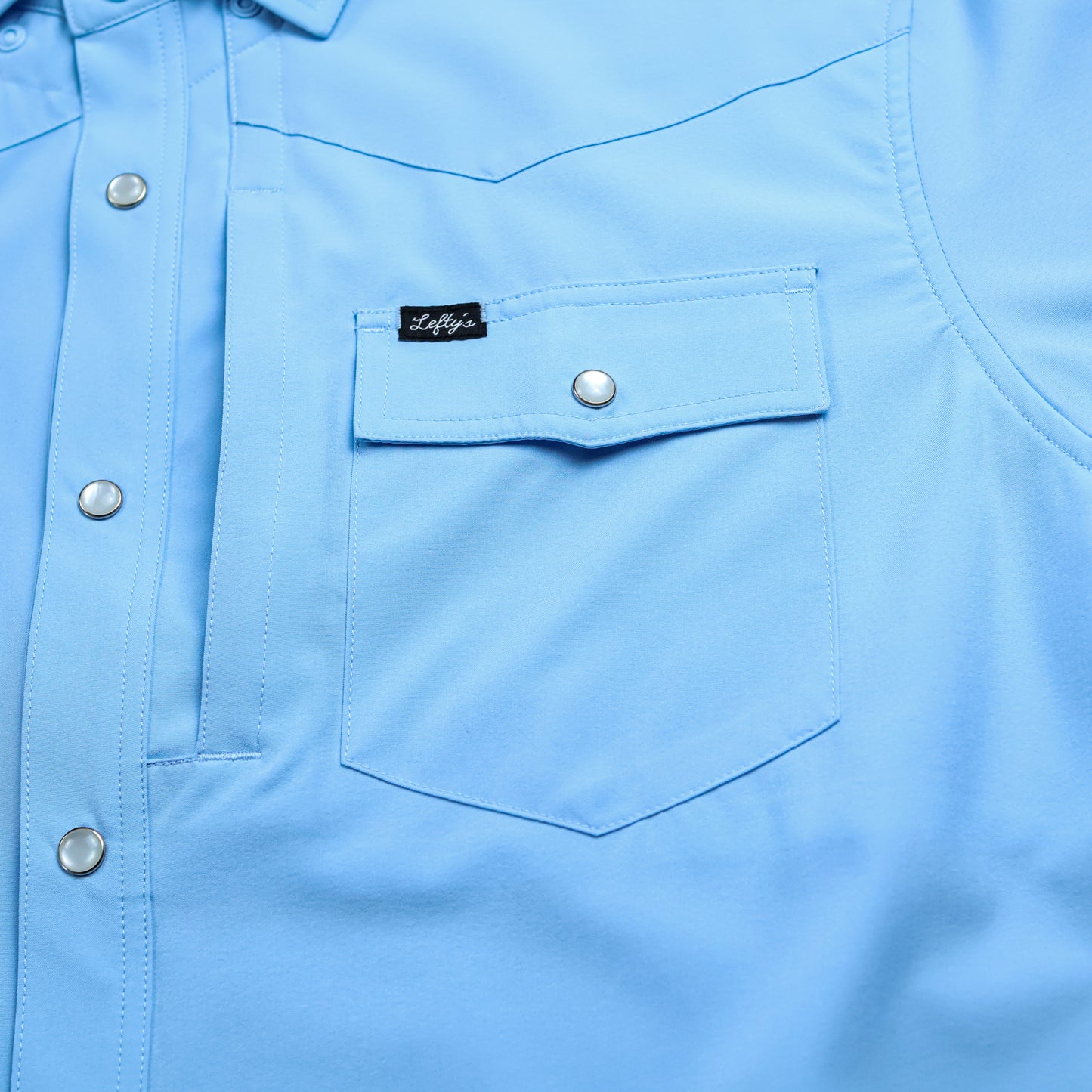 Light Blue Performance Fishing Shirt