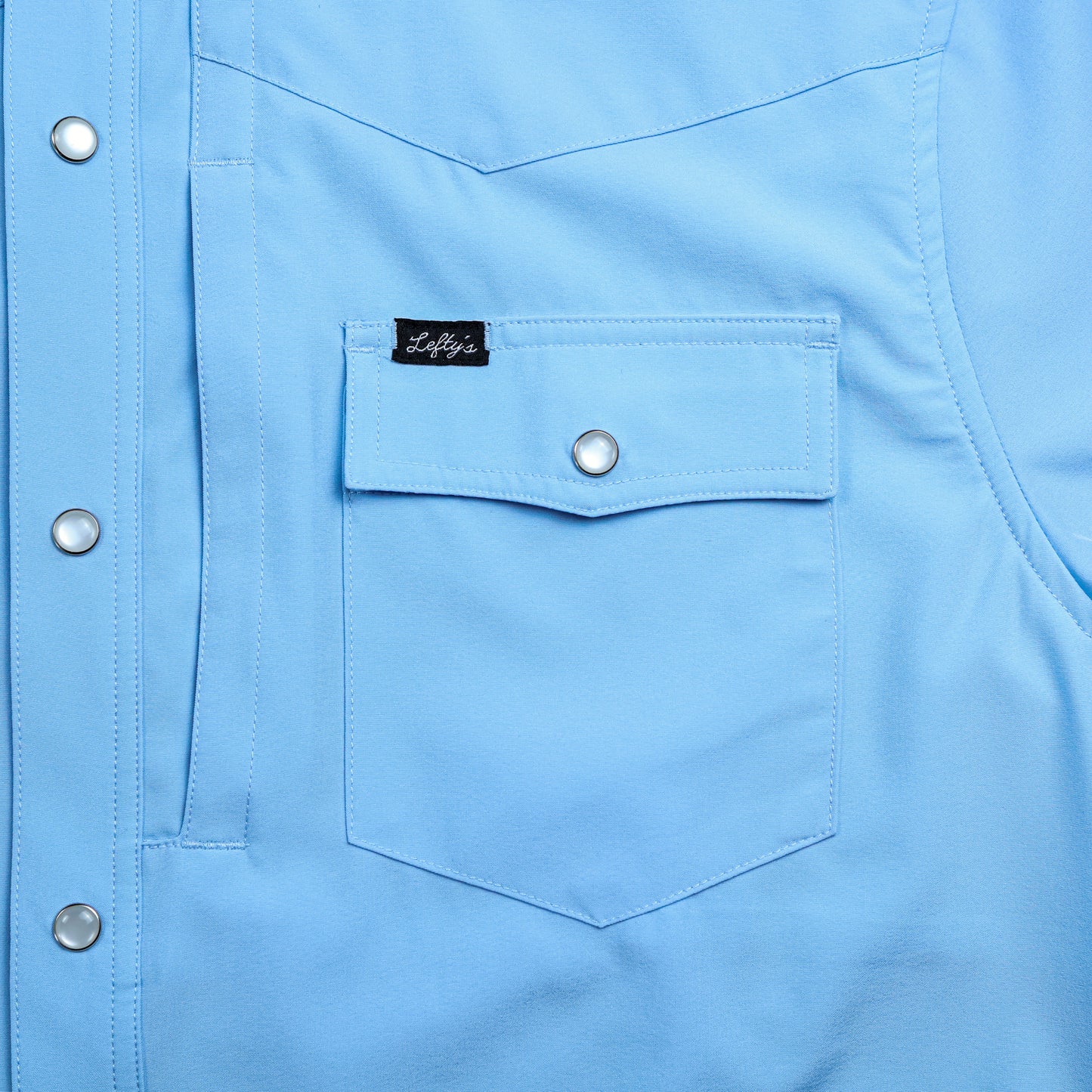 Light Blue Performance Crop