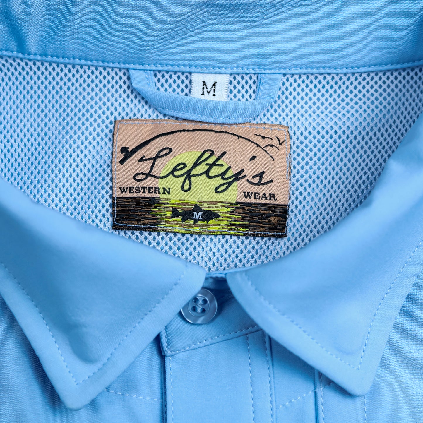Light Blue Performance Crop