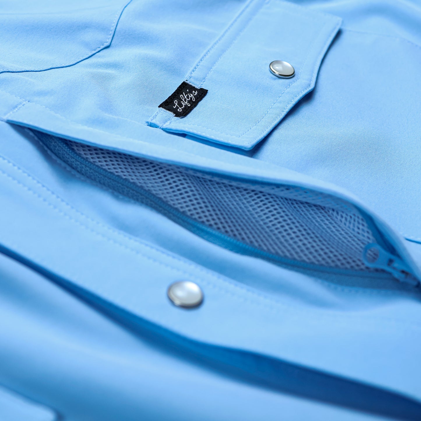 Light Blue Performance Crop