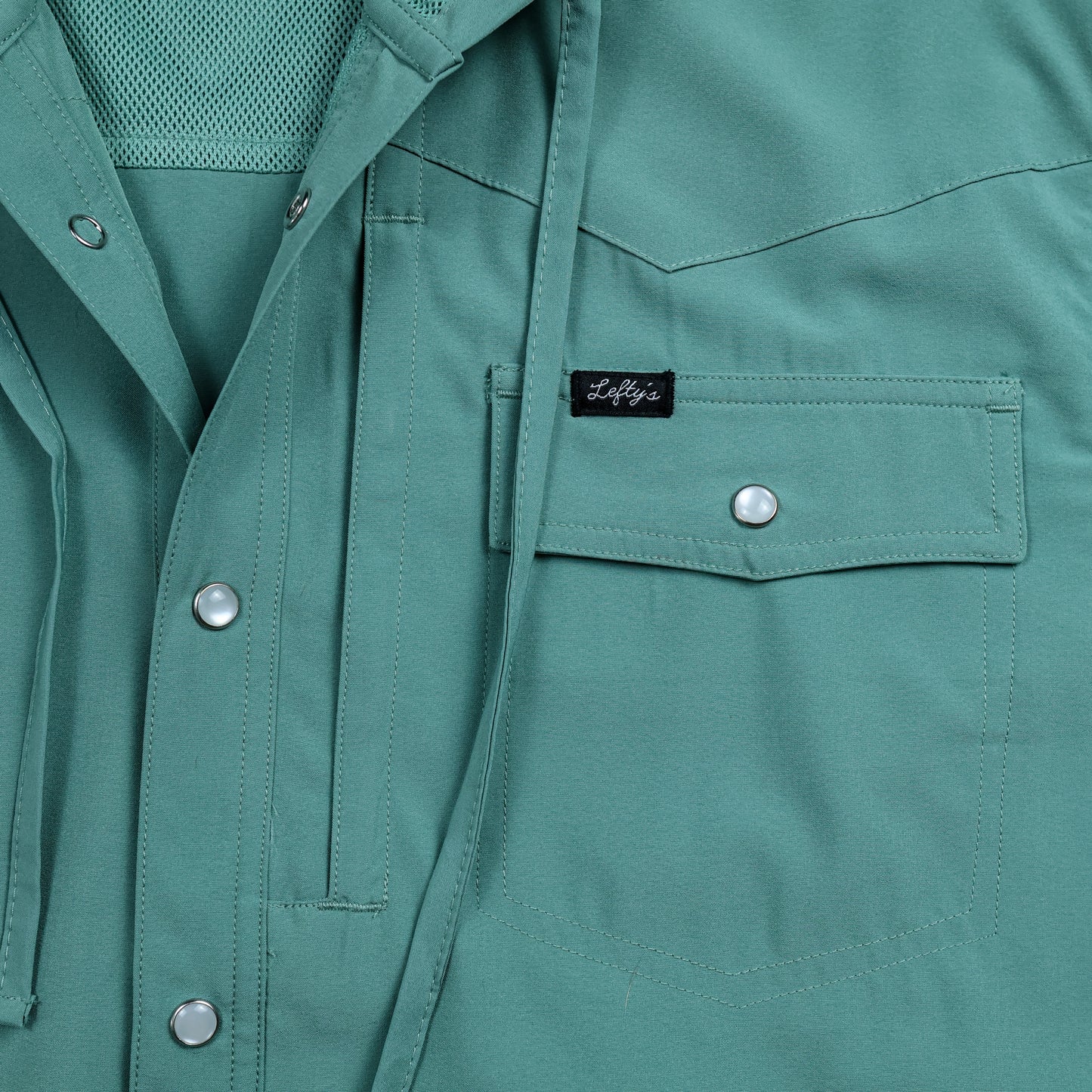 Seafoam Hooded Fishing Shirt