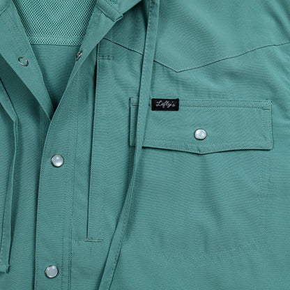 Seafoam Hooded Fishing Shirt