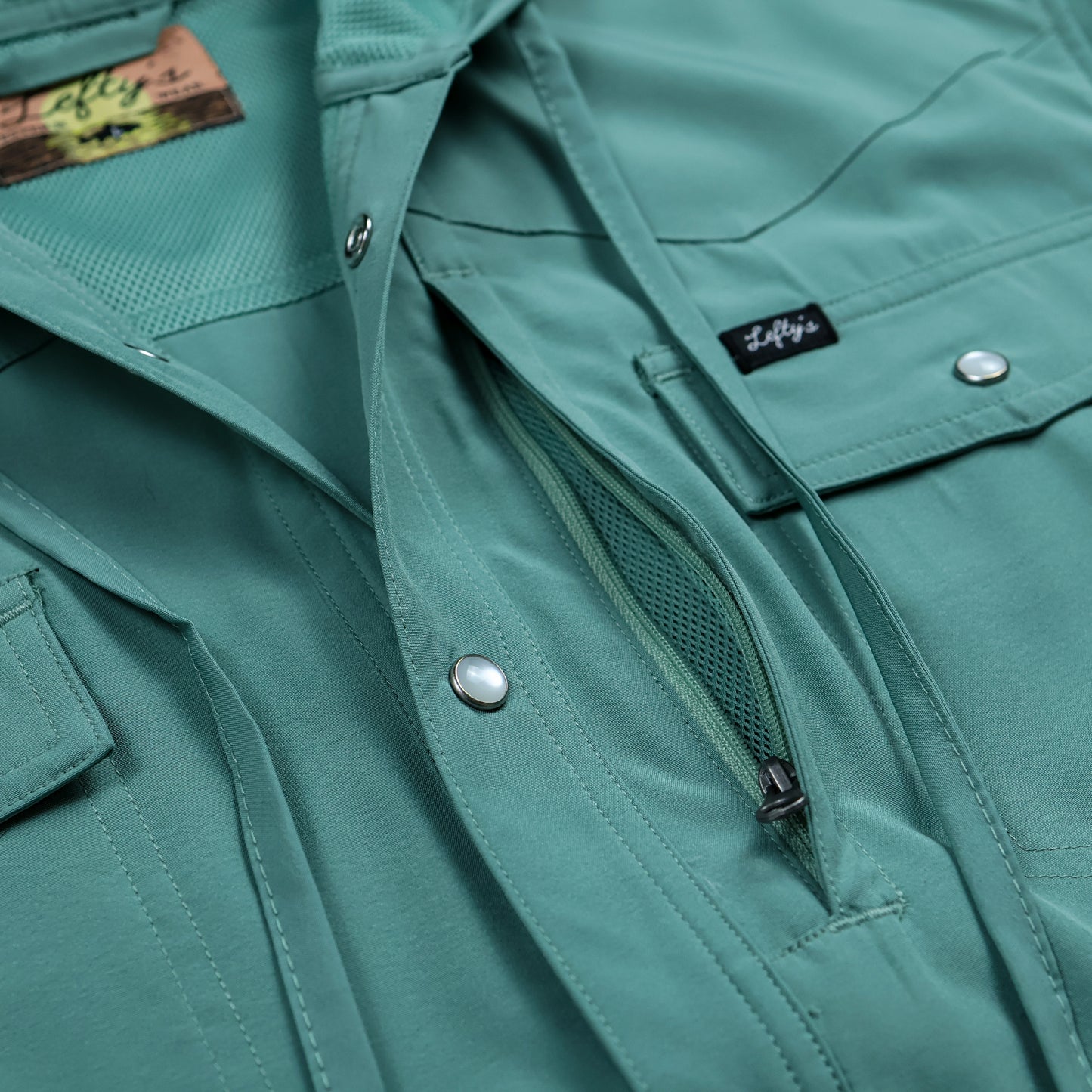 Seafoam Hooded Fishing Shirt