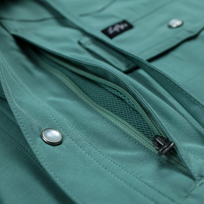 Seafoam Hooded Fishing Shirt