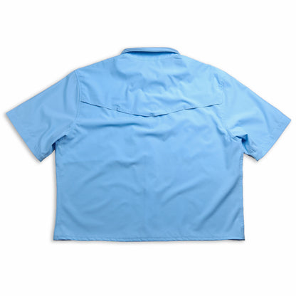 Light Blue Performance Crop