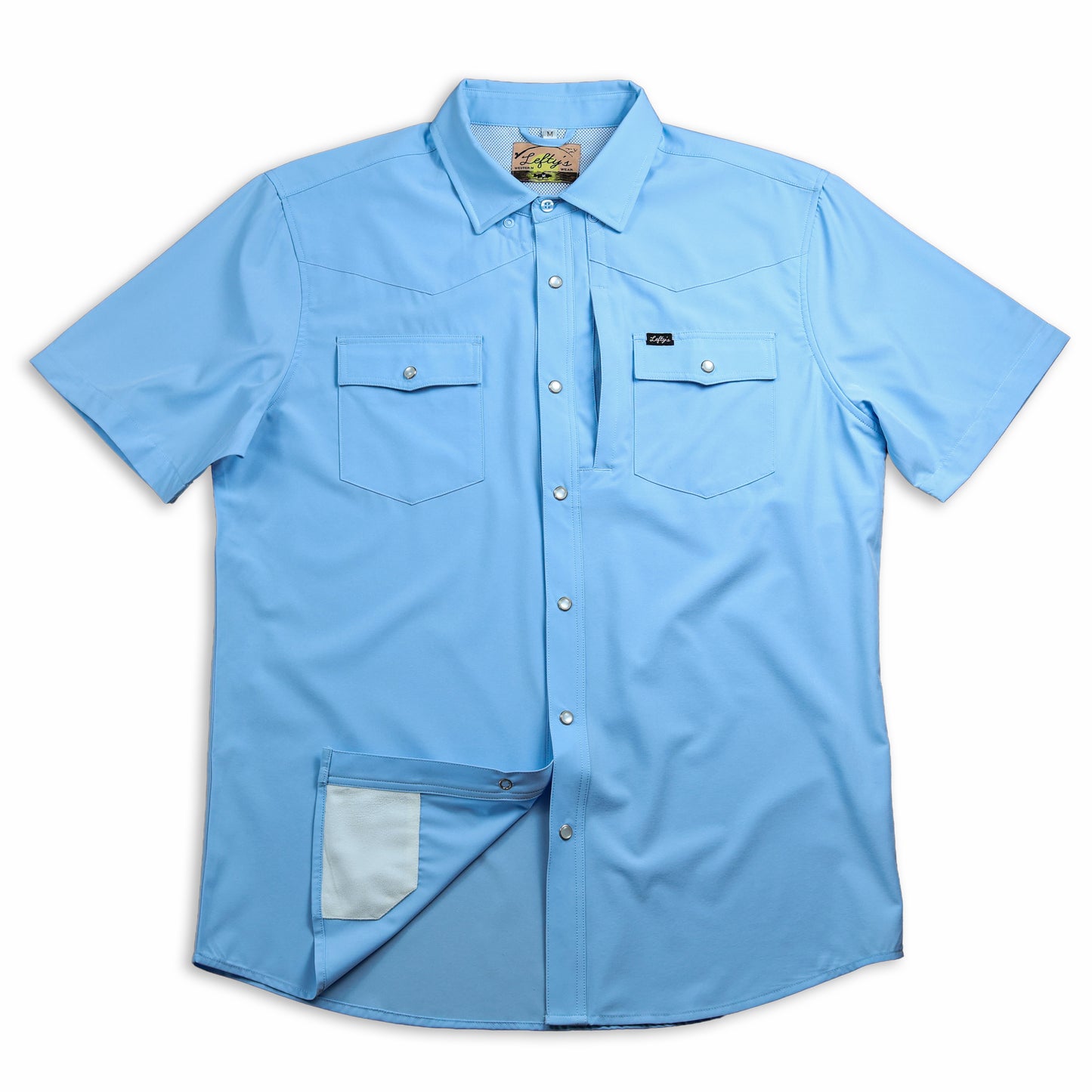 Light Blue Performance Fishing Shirt